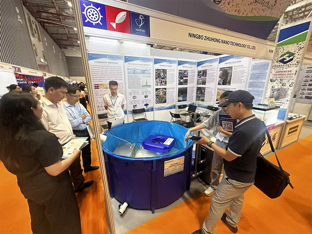 Ningbo Zhuhong Nano Bubble Equipment Shines at the Indochina Peninsula Aquaculture Exhibition, Causing a Sensation in the Southeast Asian Industry