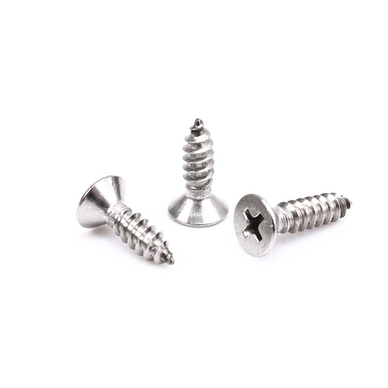 Countersunk cross self-tapping
