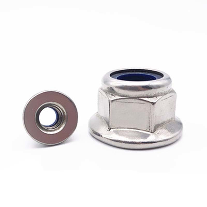 Flanged nylon lock nut