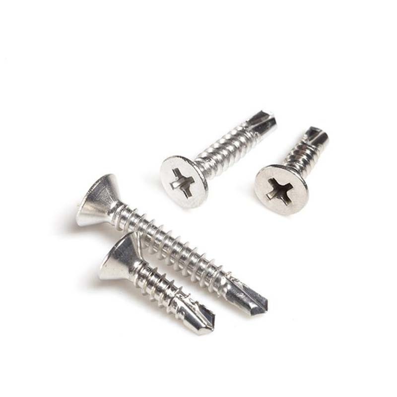 Countersunk head cross drill tail wire