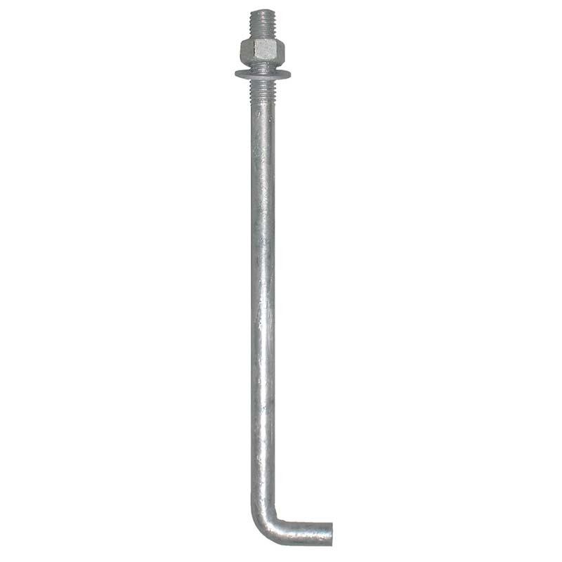 L-shaped anchor bolts