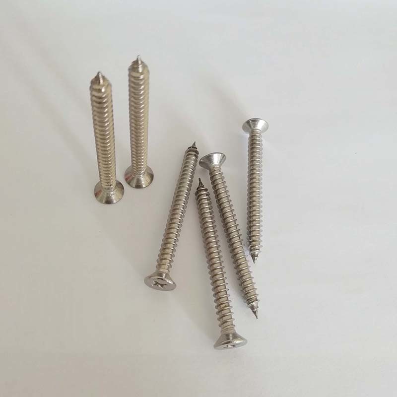 Countersunk cross self-tapping