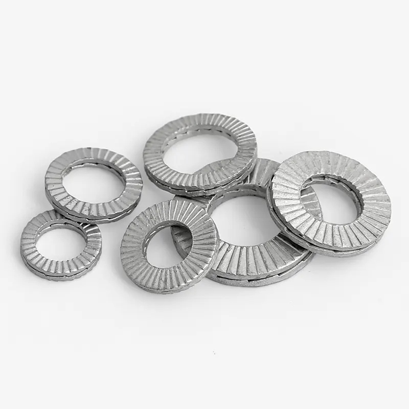 Double stack self-locking washers