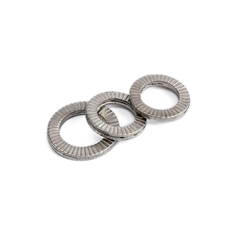 Double stack self-locking washers