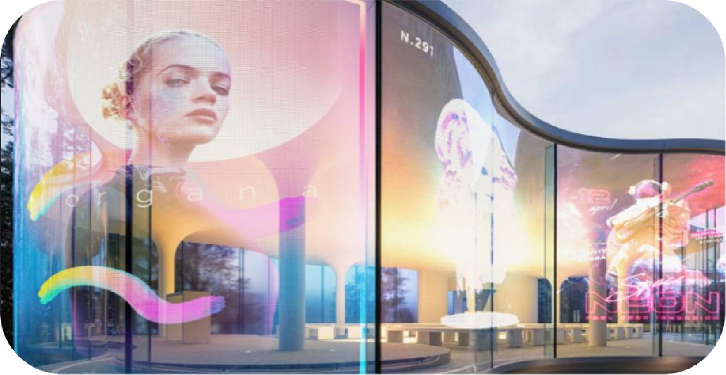 Holographic LED film
