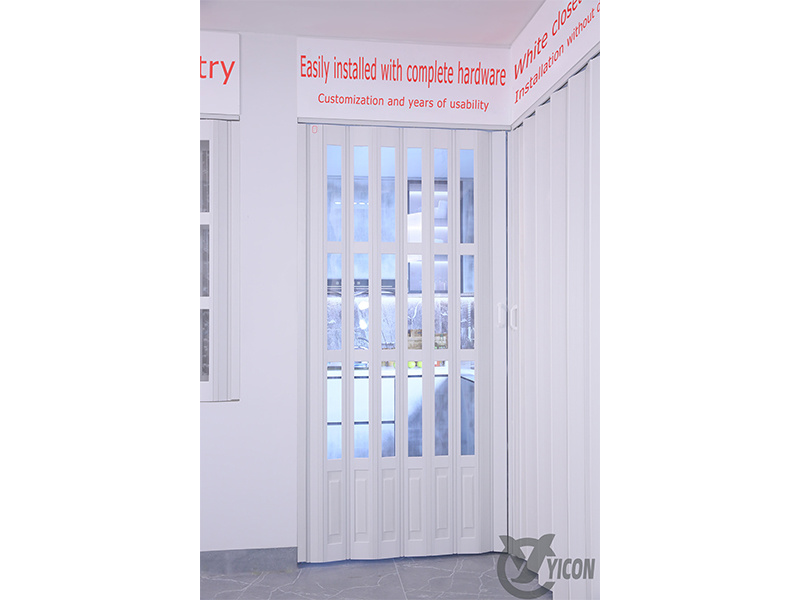 High quality home style plastic interior folding accordion sliding door PVC door