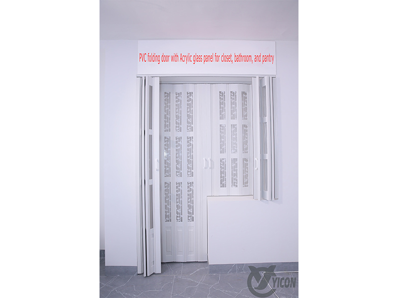 Balcony PVC doors retractable PVC accordion gate interior folding door