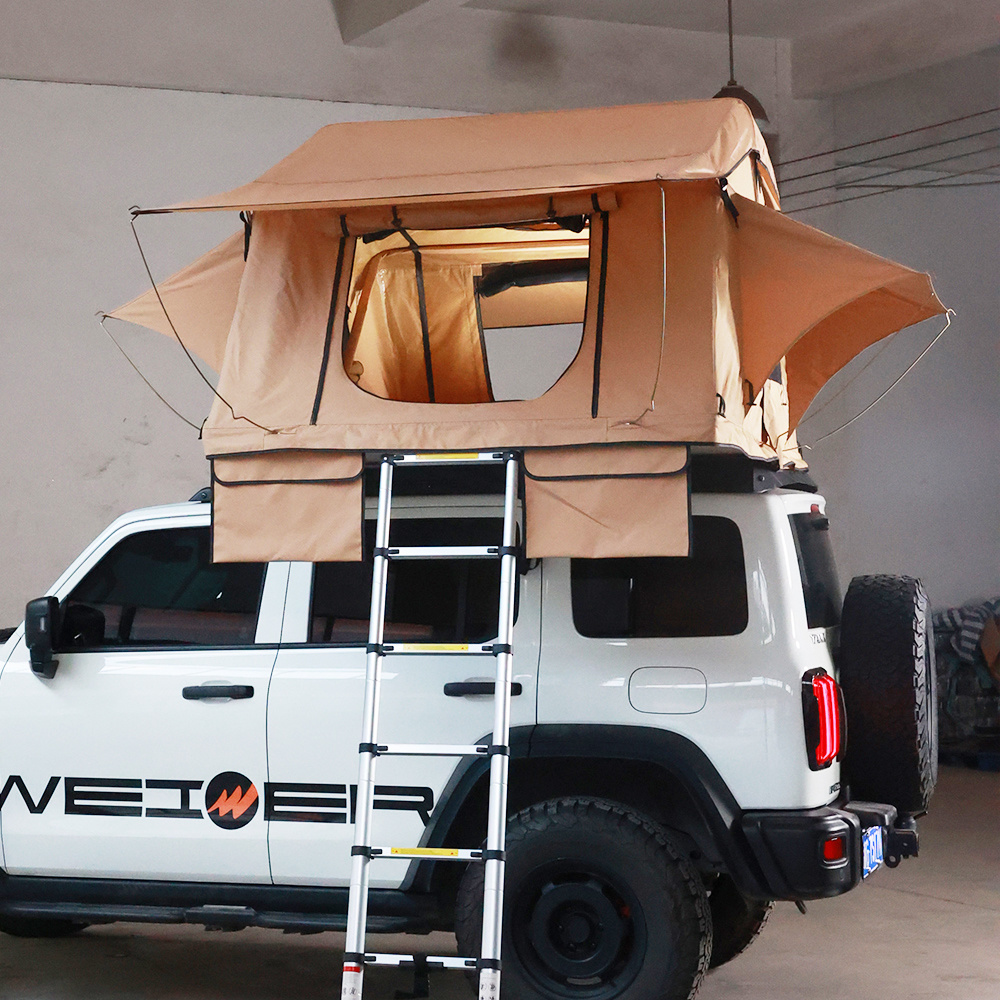 WERT-005 Soft Shell Side Open Roof Top Tent