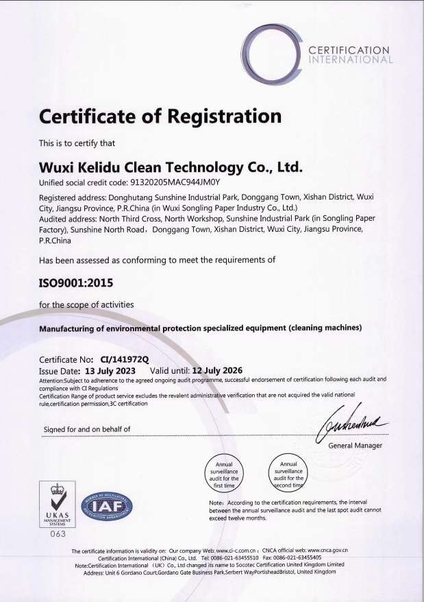 Quality Management system Certification