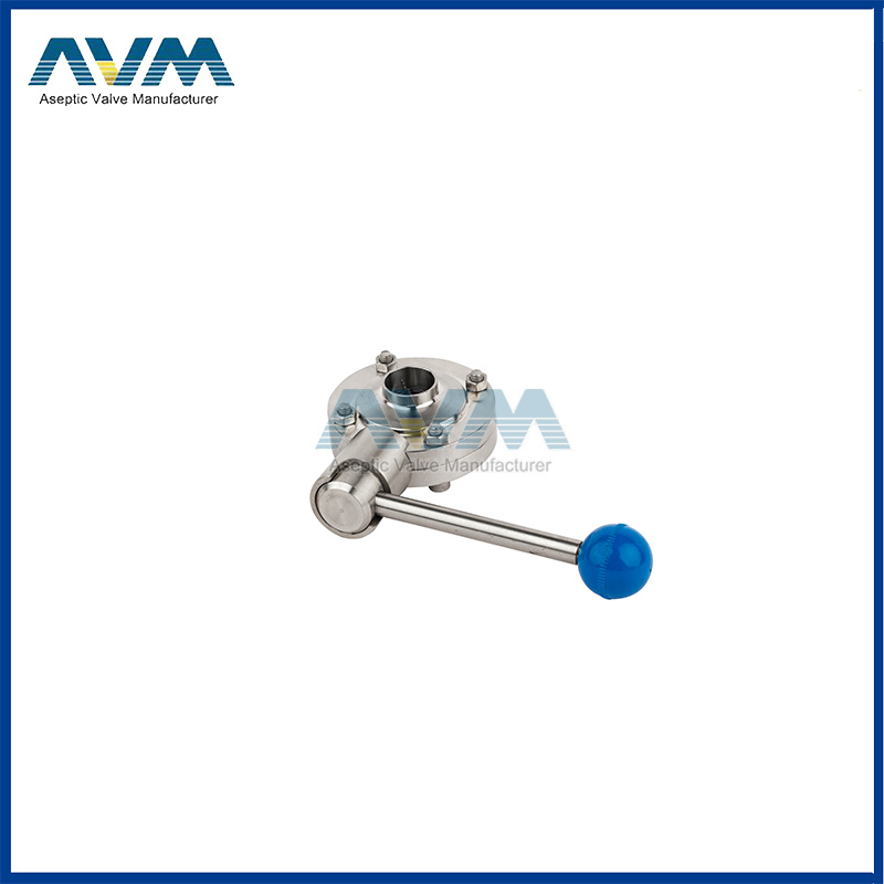 Welded butterfly valve