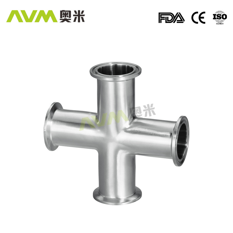 Sanitary Cross Clamped