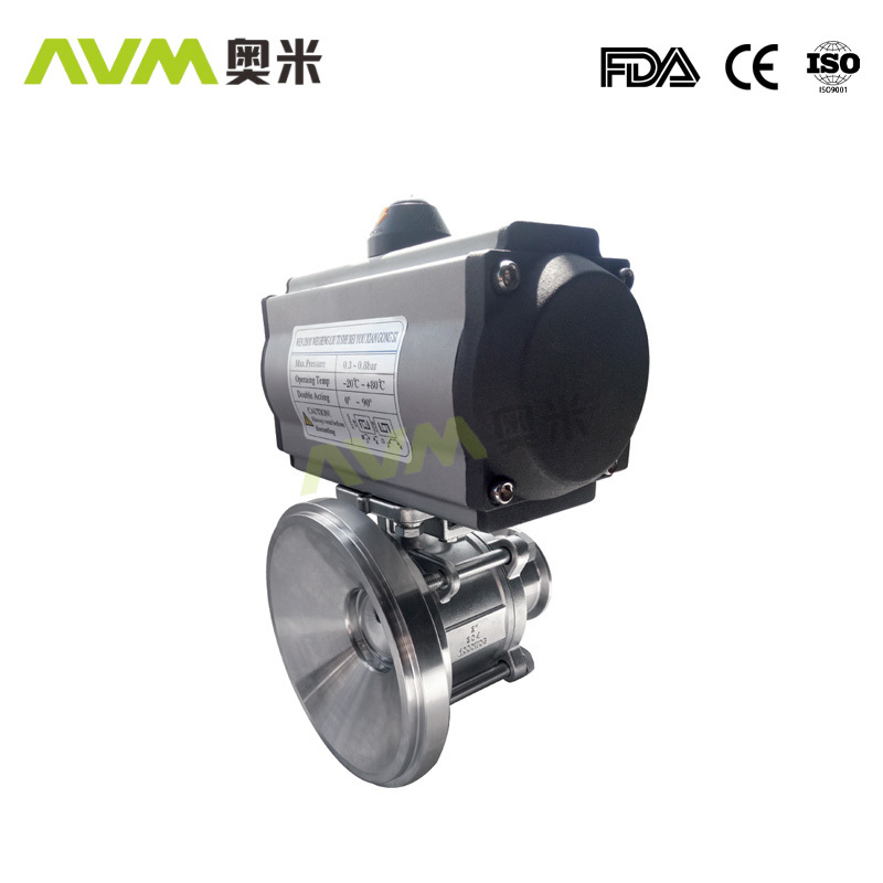 Pneumatic Bottom Tank Full Bore Ball Valve