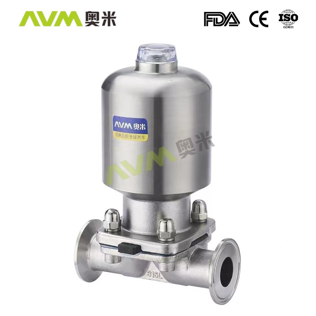 Pneumatic diaphragm valve