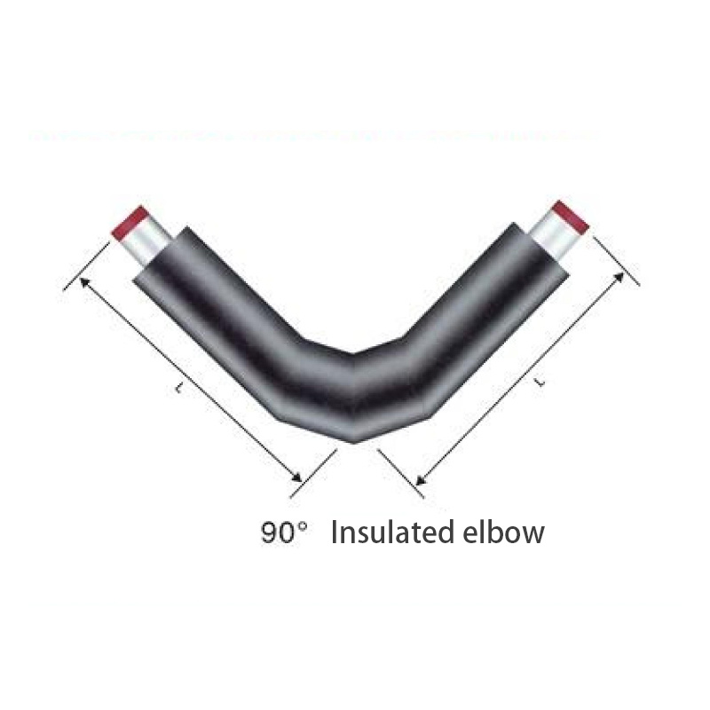 Polyethylene prefabricated buried hot water insulation pipe and insulation fittings
