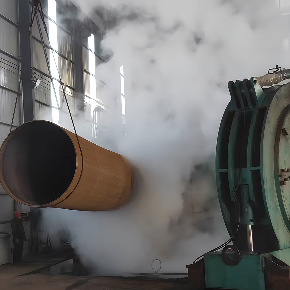 Large scale bend pipe production