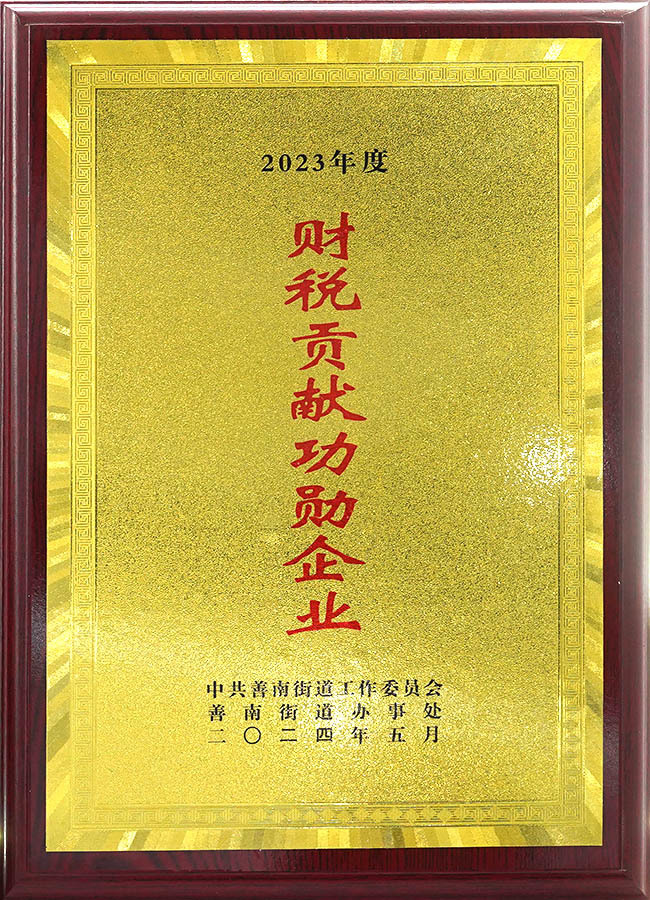 Meritorious Enterprise in Financial and Tax Contributions