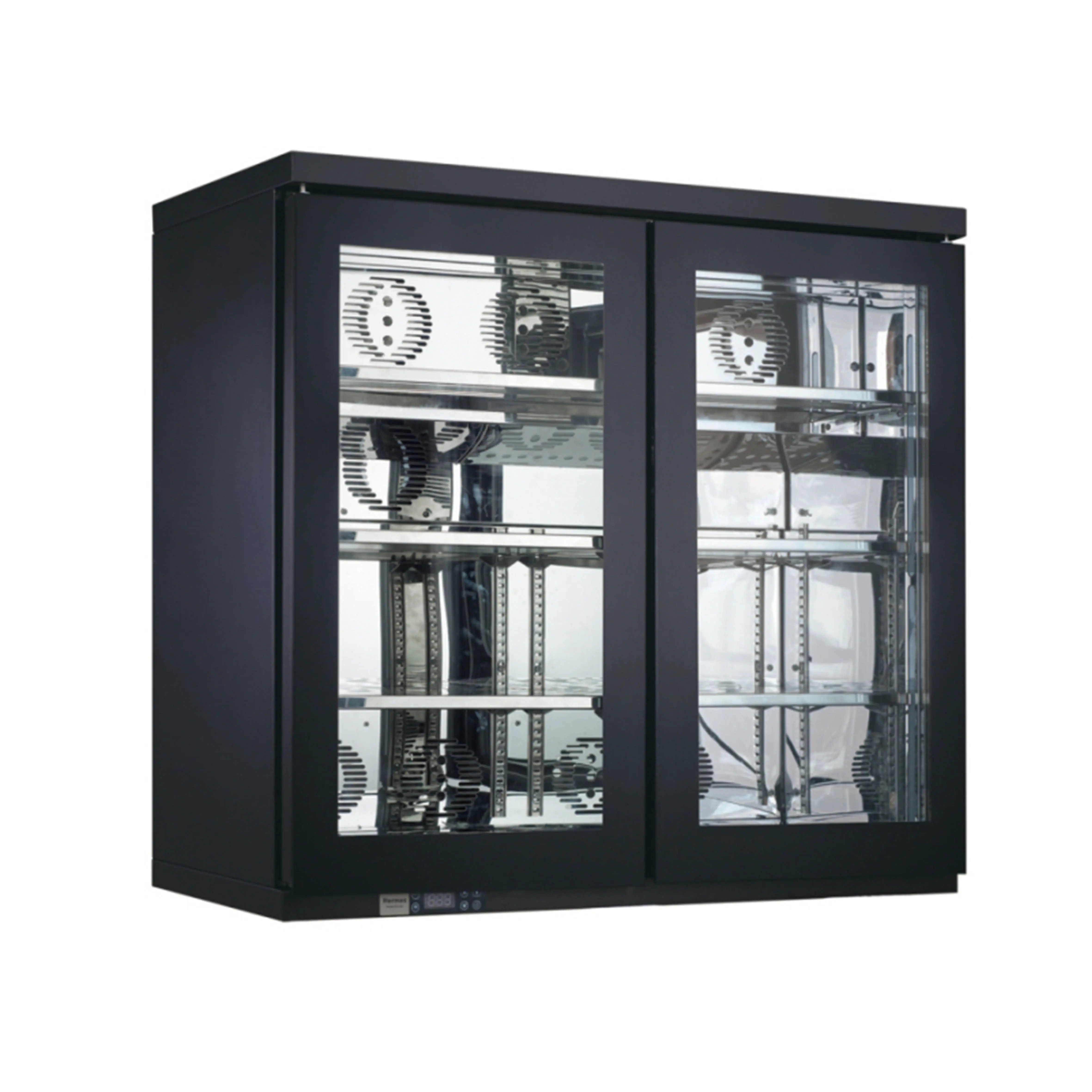 Hot Sale New 2-Door Stainless Steel Beer Cooler for Back Bar Soft Drink With Glass Door