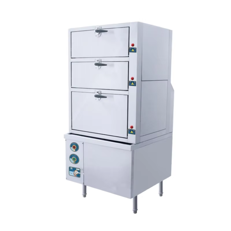 Environmentally-Friendly GAS FIRED STEAM CABINET New Hotel Restaurant Commercial Cooking Equipment for Catering Pubs Pizzerias