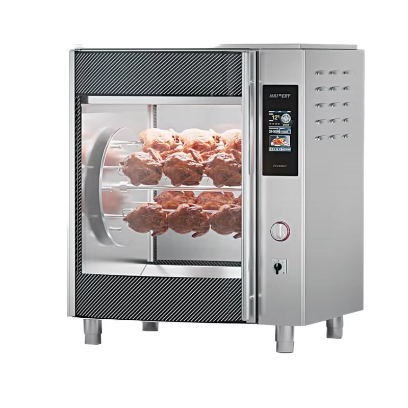 Commercial Stainless Steel Smart Hot Air Chicken Rotisserie Oven for Restaurant Food Shops Malls New Cooking Equipment for Roast