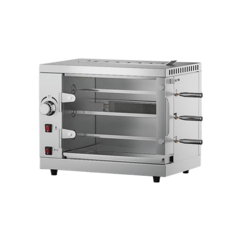 Commercial Stainless Steel Gas Rotisserie for Restaurant and Food Shop Use for Roast Chicken in Malls