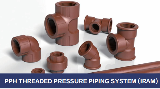 PPH THREADED PRESSURE PIPING SYSTEM (IRAM)