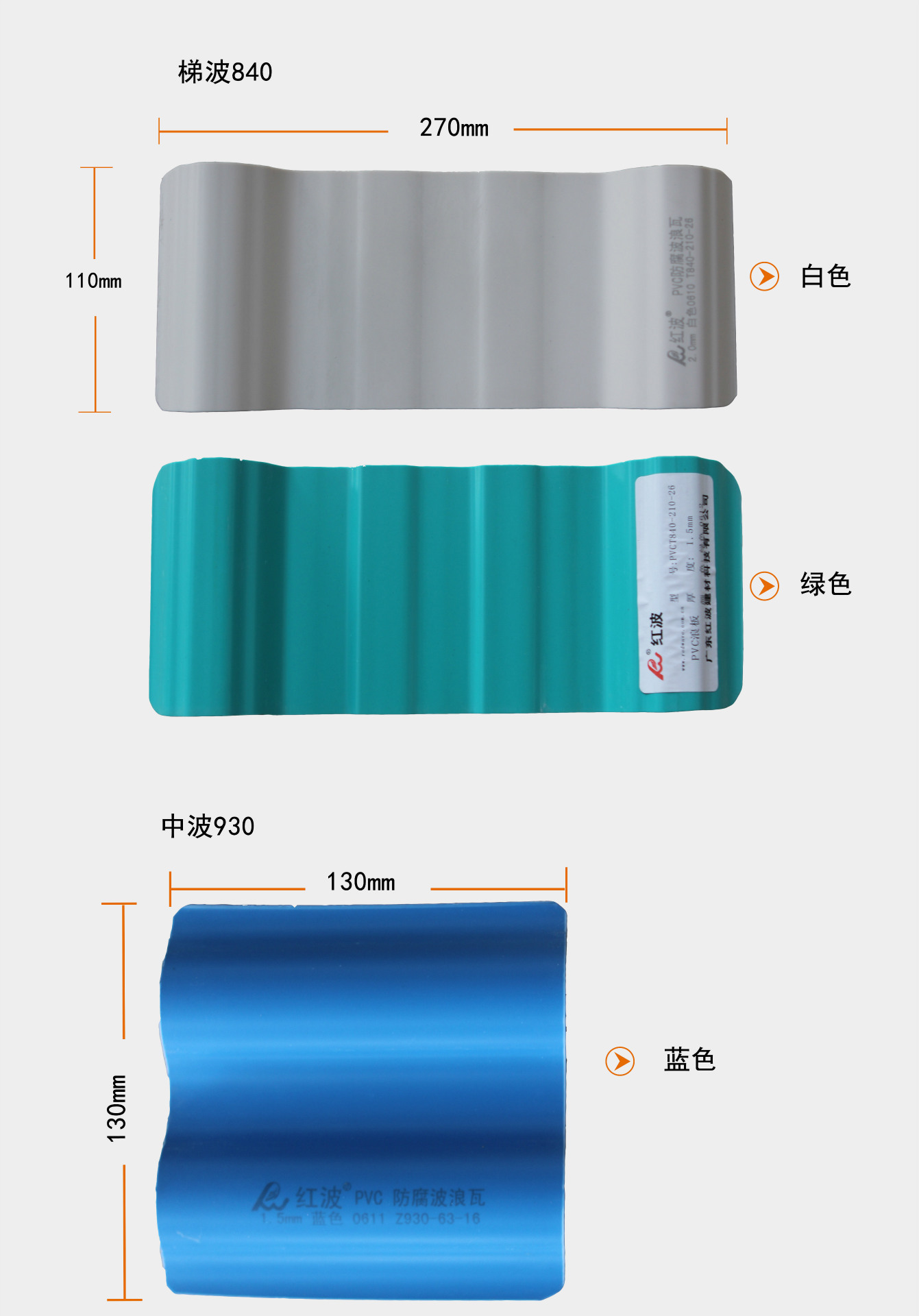 PVC Anti-corrosion Wave Tile