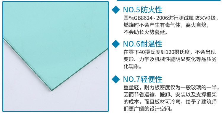 V0 Grade PC Polycarbonate Sheet