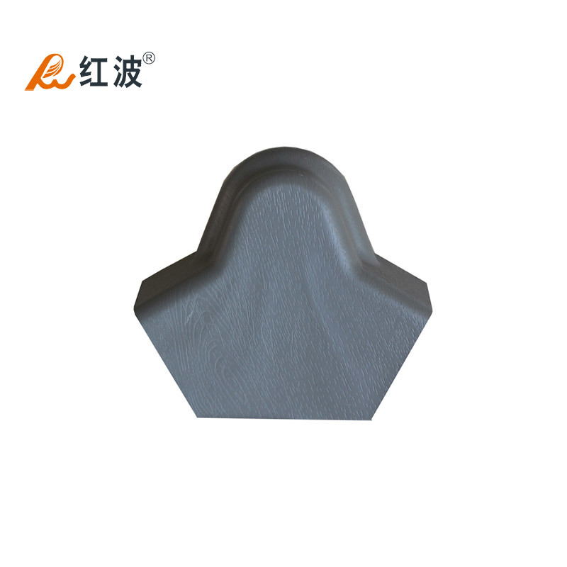 High-wave ridged tile cap