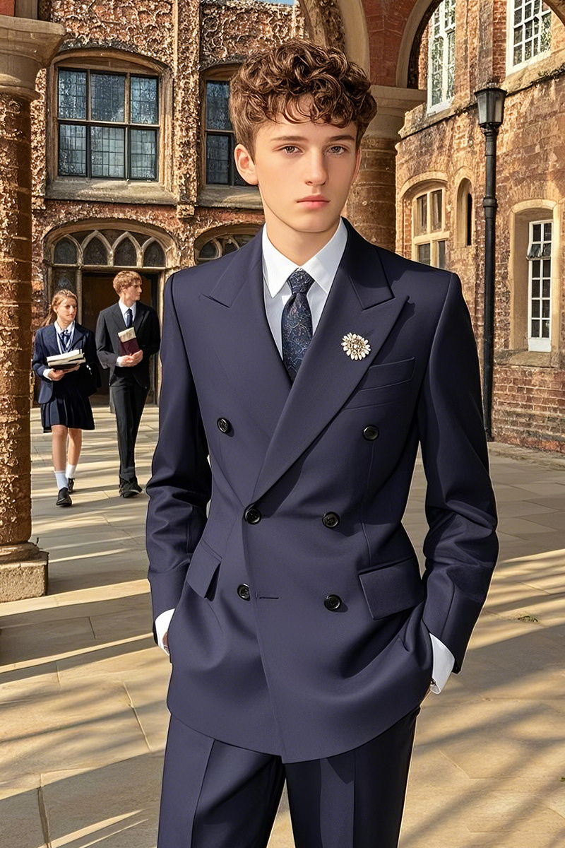 Slim-fit single-breasted suit in English gentleman's style Slim-fit single-breasted suit in English gentleman's style