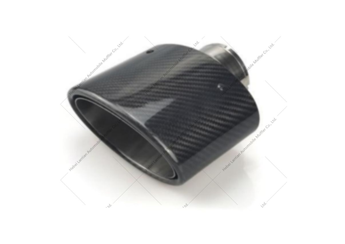 ETX01-018 Oval Carbon fiber Exhaust tip