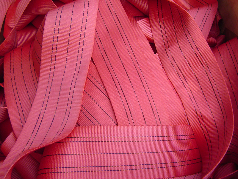 Synthetic fiber webbing
