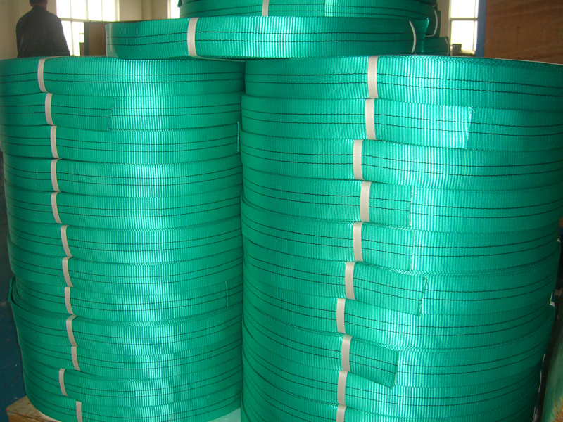 Synthetic fiber webbing