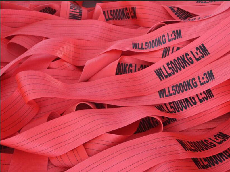 Synthetic fiber webbing