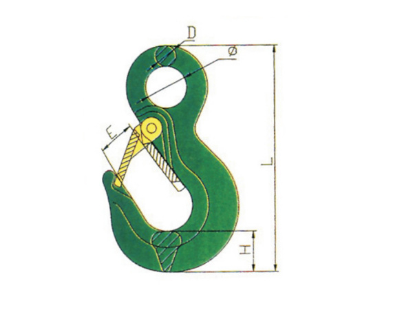 TH-327 G80 European Eye Type Hook