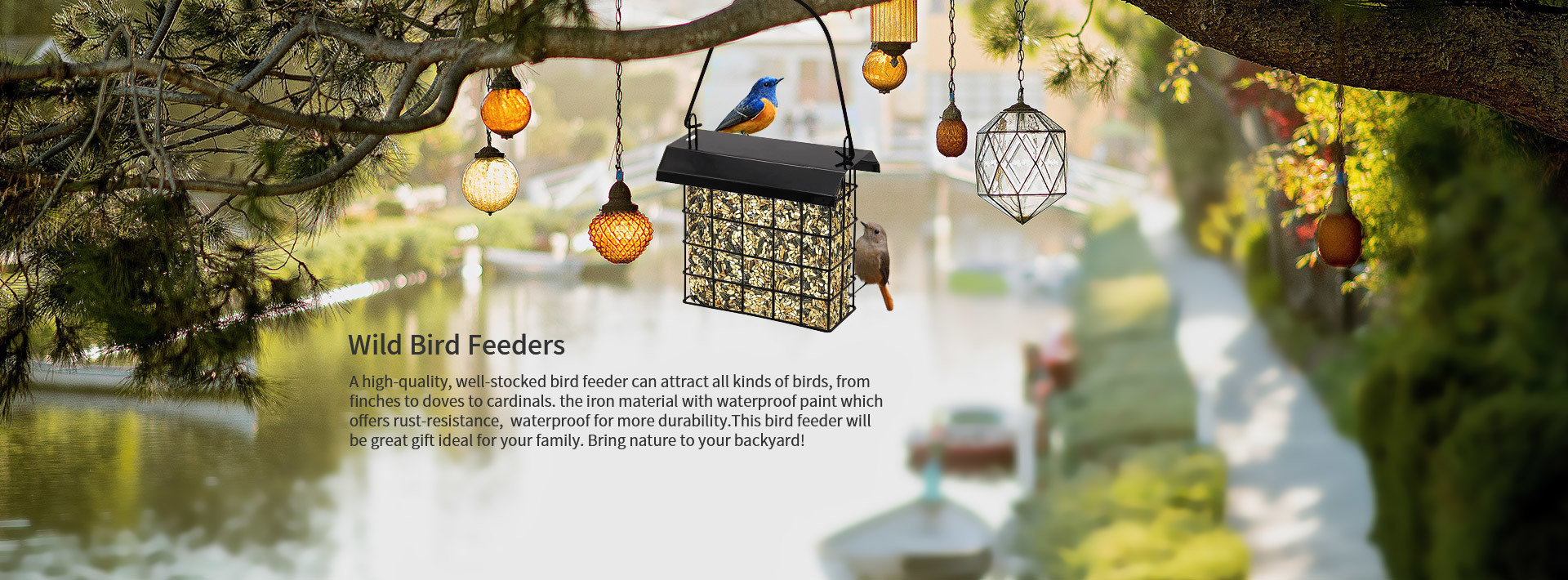 good price and quality Polyresin Wild bird feeders