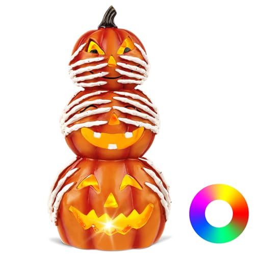 Halloween Resin Stacked Pumpkin Decor
