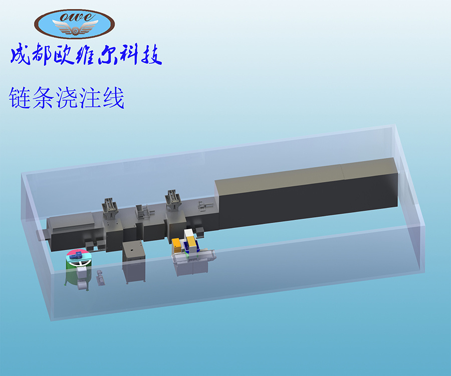 Chain casting line scheme
