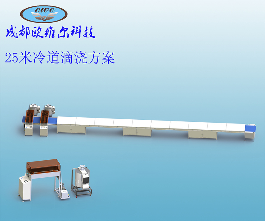 25-meter cold-way dripping scheme