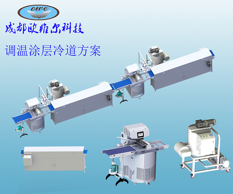 Temperature control coating cold channel solution