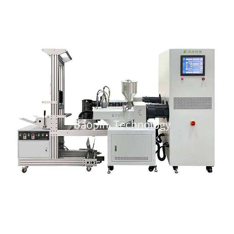 Three layer co extrusion film blowing machine down blowing method