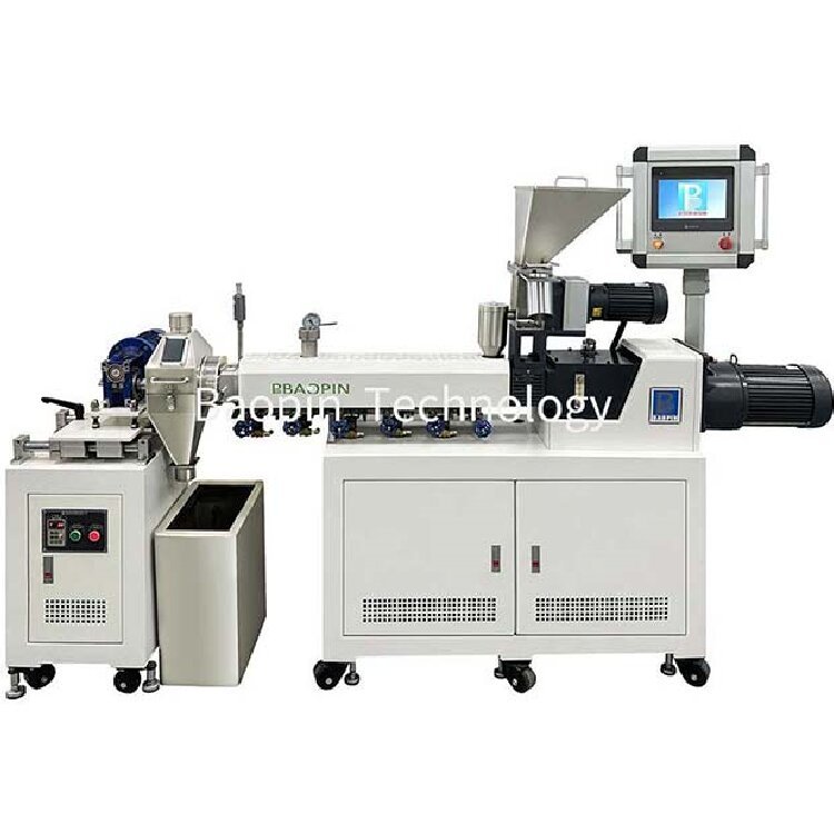 Twin screw extrusion pelletizing unit hot cutting pelletizing