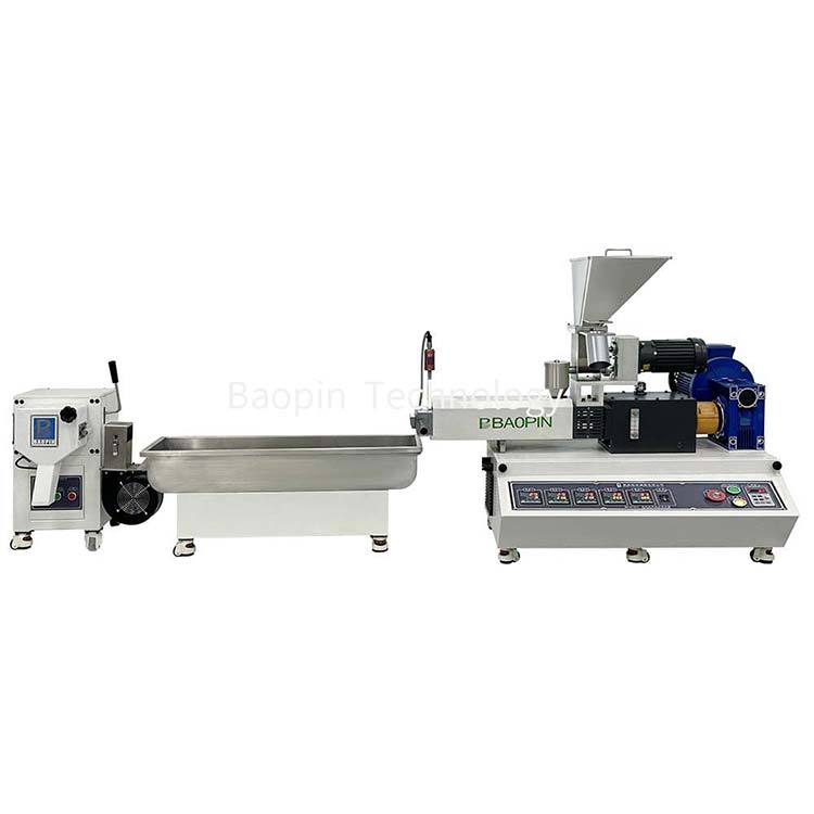 Table top twin screw extrusion granulator PLC program controlled type