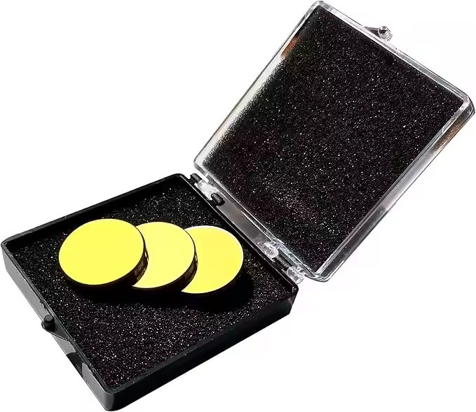 CO2 Laser Si Mirror Silicon Material Reflector Lens Dia.20/25 Gold Coated Silicon Reflective Lenses