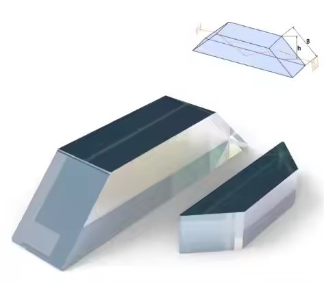 Bk7 K9 Optical Rectangular Optical Glass Prisms Mirror Glass Right Angle Triangle Prism