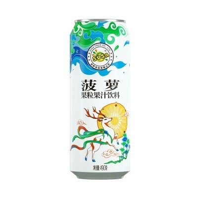 苏萨果粒果汁饮料菠萝口味490克