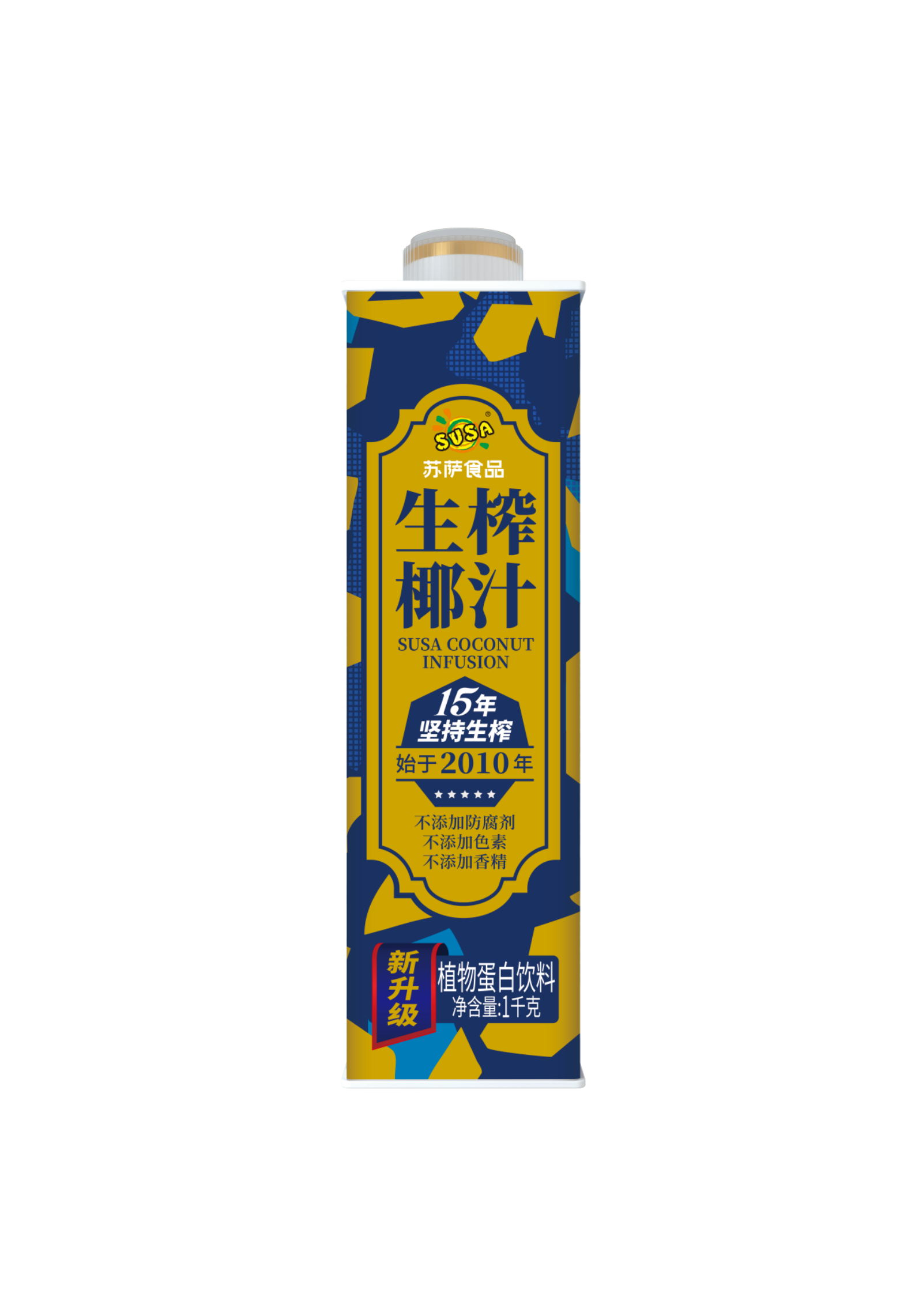蘇薩生榨椰汁1千克方盒