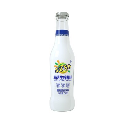 苏萨生榨椰汁原味250克玻璃瓶