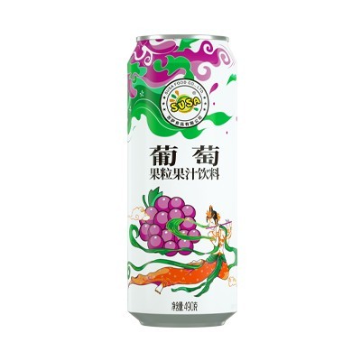 苏萨果粒果汁饮料葡萄口味490克