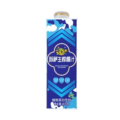 苏萨生榨椰汁600克方盒
