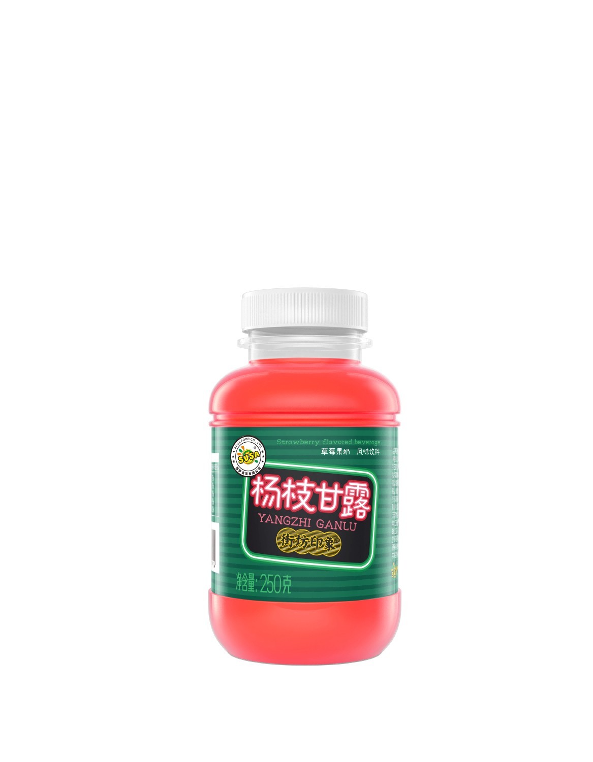 苏萨草莓果奶风味饮料250克
